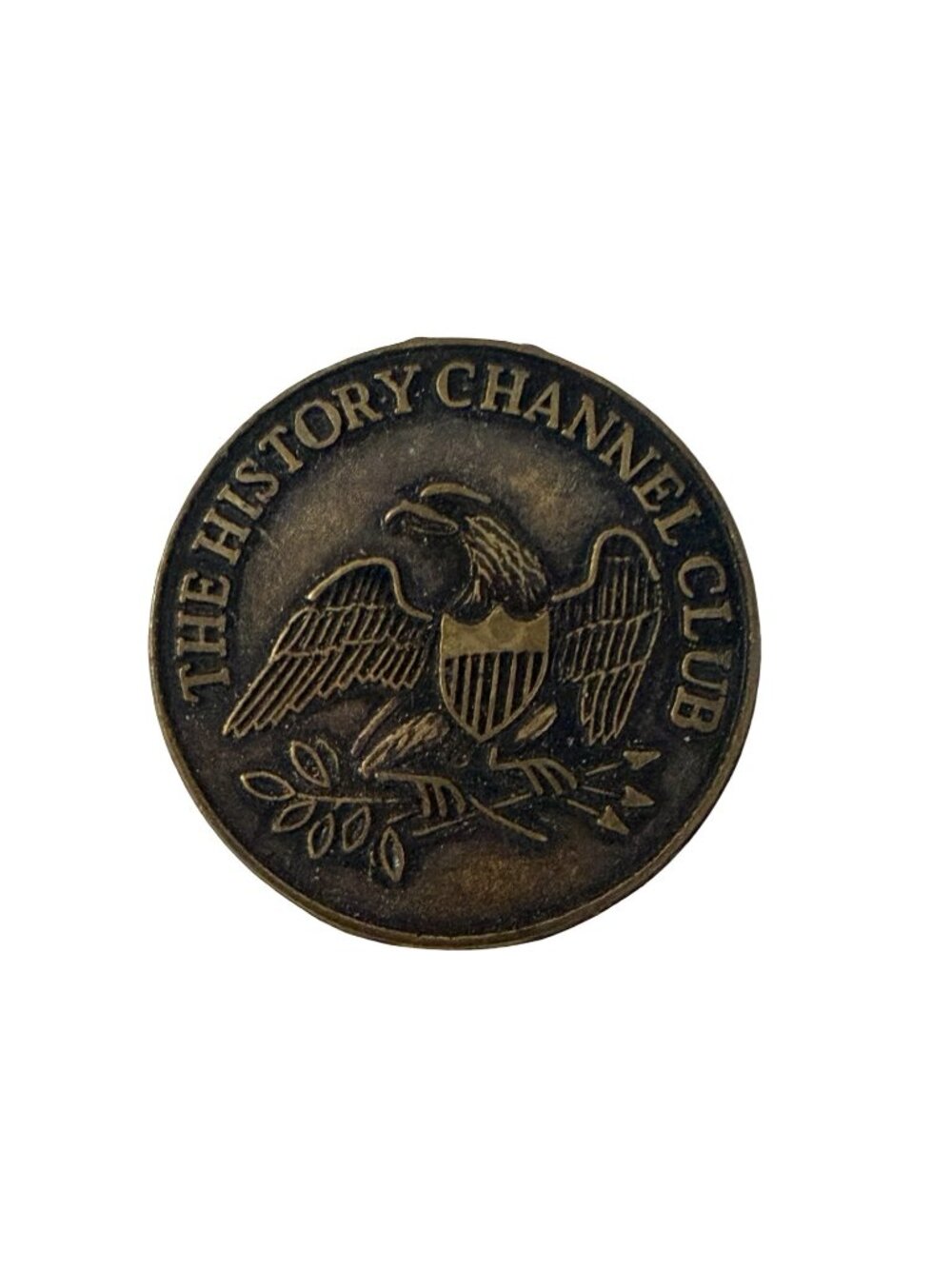 Vintage History Channel Club 1776 Liberty Bell Commemorative Token Bronze Tone